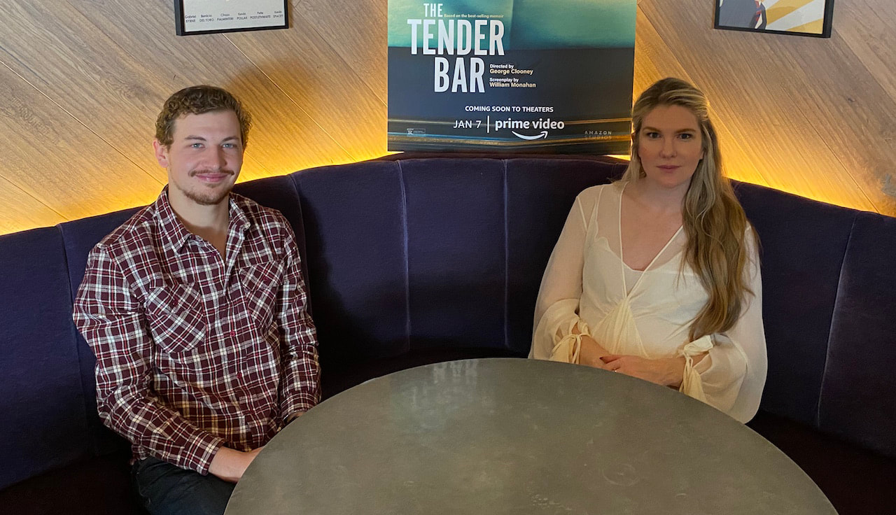 Tye Sheridan and Lily Rabe, The Tender Bar: Aired Dec. 16, 2021.